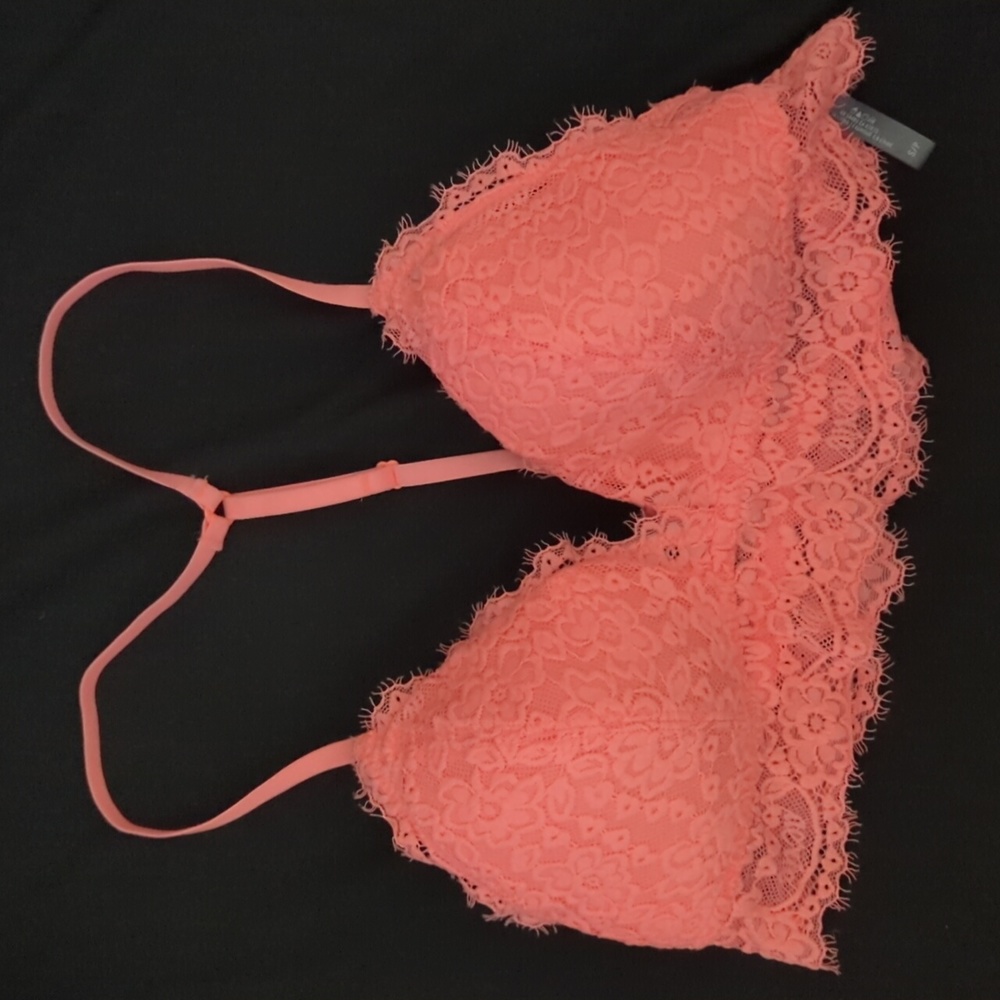 Aerie Coral Pink Bralette Size Small